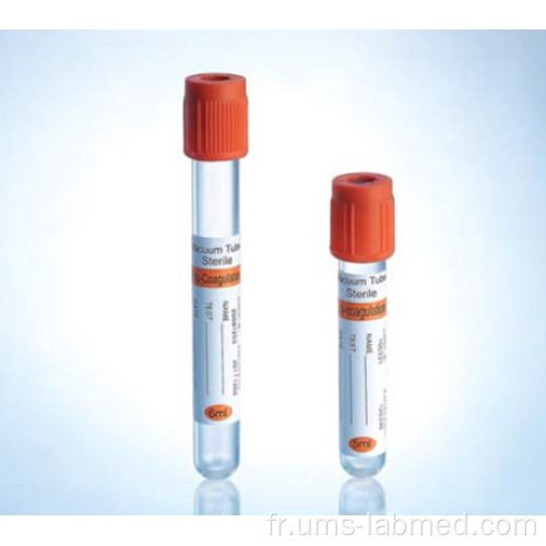 Tube d&#39;activateur de caillot sanguin Vacutainer